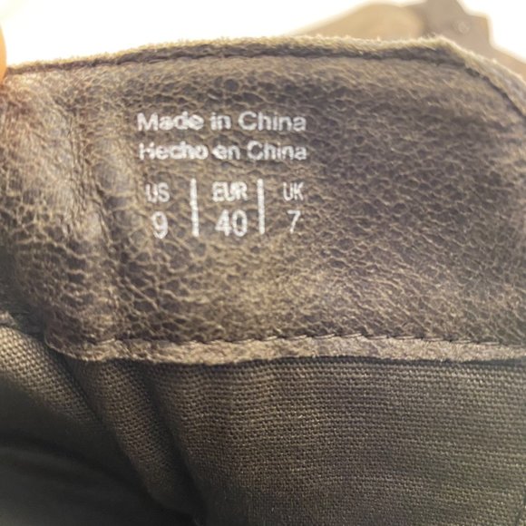 Aldo hidden wedge heel brown antiqued ruched bootie 9 - Picture 5 of 5